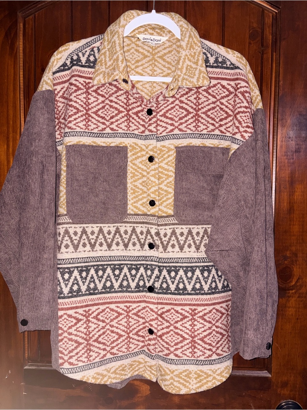 Davi & Dani Patterned Button Up